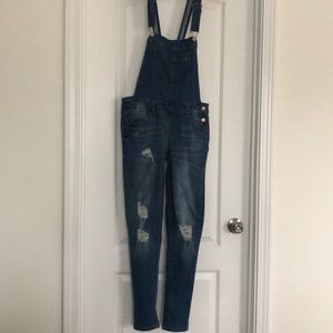 Forever 21 distressed overalls - size Medium